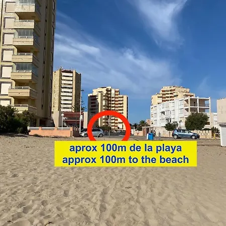 Km 0, Pisos Estudios - Planta Baja - 100m De La Playa - Flats - Ground Floor - 100m From The Beach, Cada Con Bicis & Tabla Sup, Piscina & Padel & Tenis & Mas - Each With Bikes & Sup Board, Pool & Paddle & Tennis & *